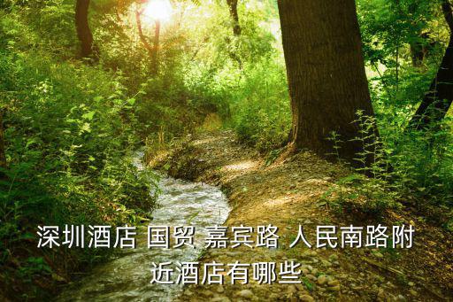 深圳國際貿易中心附近賓館，深圳酒店 國貿 嘉賓路 人民南路附近酒店有哪些