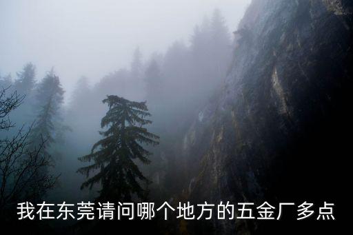 東莞市盈開五金有限公司，我在東莞請問哪個地方的五金廠多點