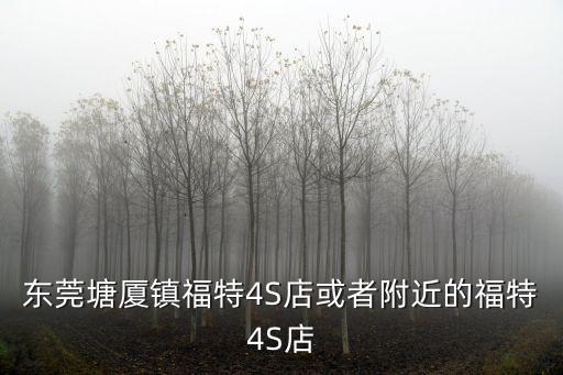 東莞塘廈鎮(zhèn)福特4S店或者附近的福特4S店