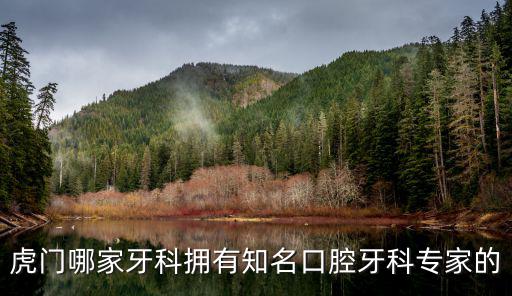 虎門哪家牙科擁有知名口腔牙科專家的