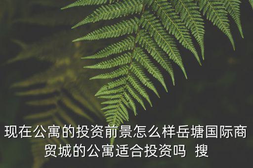 東莞公寓適合投資嗎，公寓值得投資嗎以后好出手嗎會不會虧