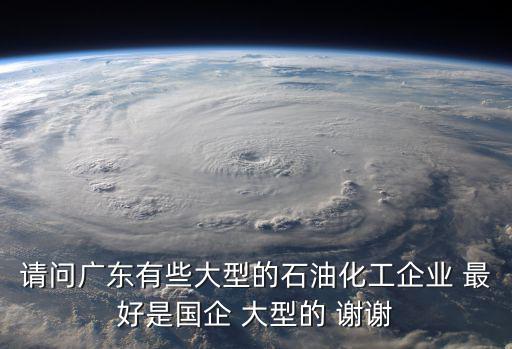 請問廣東有些大型的石油化工企業(yè) 最好是國企 大型的 謝謝