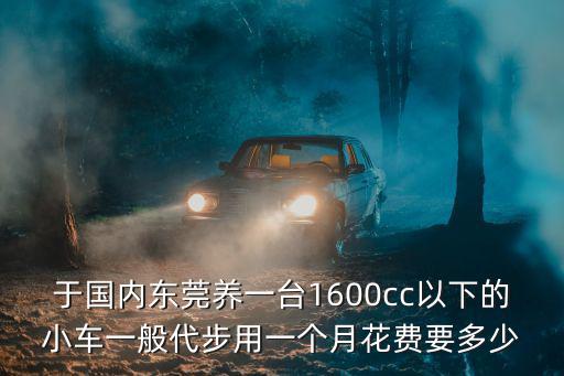 東莞中馬國際貨運代理有限公司，于國內(nèi)東莞養(yǎng)一臺1600cc以下的小車一般代步用一個月花費要多少