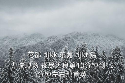 花都 djkk 東莞 djkt 活力城現(xiàn)場 喪盡天良第10分鐘到15分鐘左右那首英