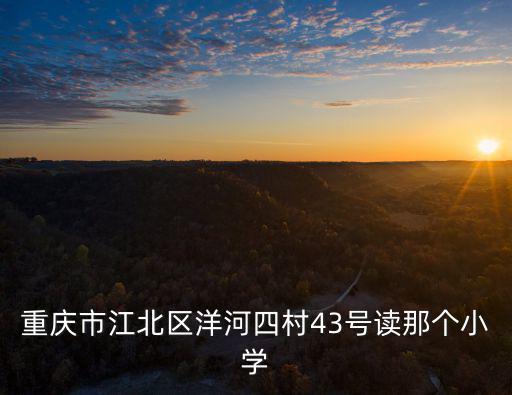 重慶市江北區(qū)洋河四村43號讀那個小學