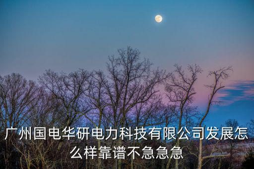 廣州國電華研電力科技有限公司發展怎么樣靠譜不急急急