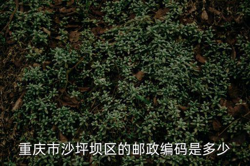 重慶市沙坪壩區的郵政編碼是多少