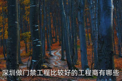 深圳做門禁工程比較好的工程商有哪些