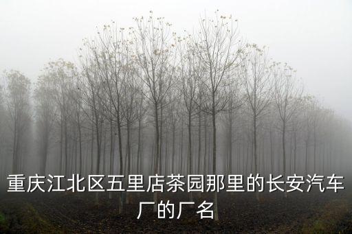 重慶市漢華汽車有限公司，重慶江北區(qū)五里店茶園那里的長(zhǎng)安汽車廠的廠名