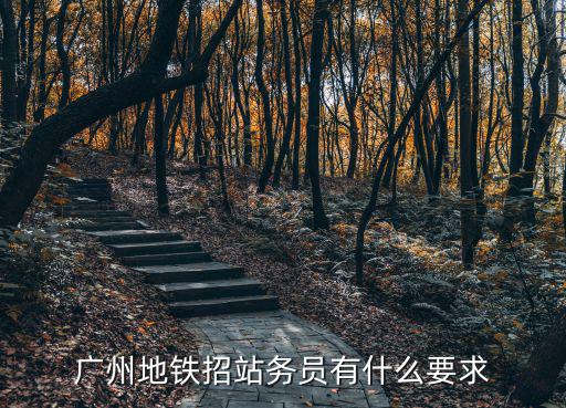 廣州地鐵招站務員有什么要求