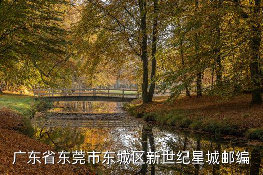 廣東省東莞市東城區新世紀星城郵編