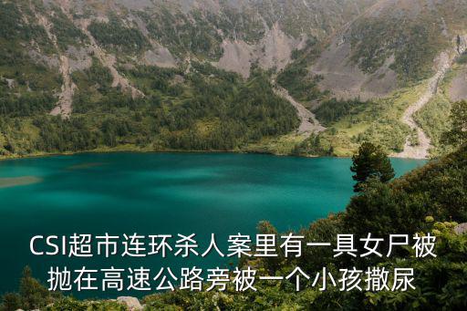CSI超市連環(huán)殺人案里有一具女尸被拋在高速公路旁被一個小孩撒尿