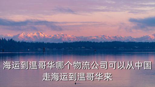 海運(yùn)到溫哥華哪個(gè)物流公司可以從中國(guó)走海運(yùn)到溫哥華來(lái)