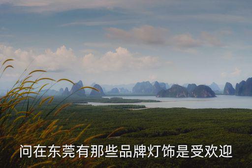 問在東莞有那些品牌燈飾是受歡迎