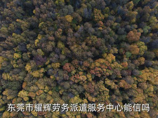 廣東東莞市耀輝機電科技有限公司，東莞市耀輝勞務派遣服務中心能信嗎