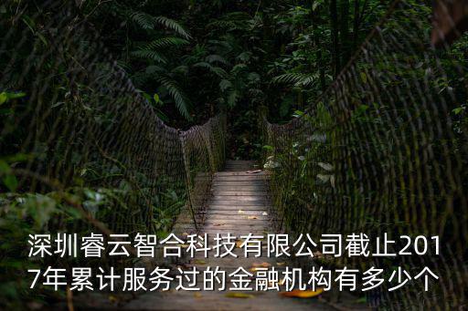 深圳睿云智合科技有限公司截止2017年累計(jì)服務(wù)過(guò)的金融機(jī)構(gòu)有多少個(gè)