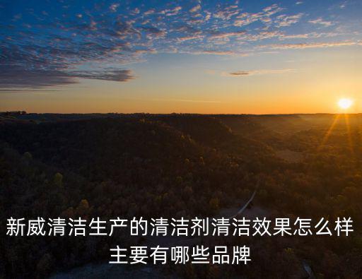 新威清潔生產的清潔劑清潔效果怎么樣主要有哪些品牌