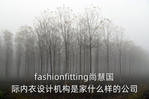 fashionfitting尚慧國際內(nèi)衣設(shè)計(jì)機(jī)構(gòu)是家什么樣的公司