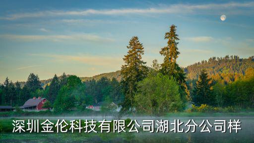 深圳金倫科技有限公司湖北分公司樣