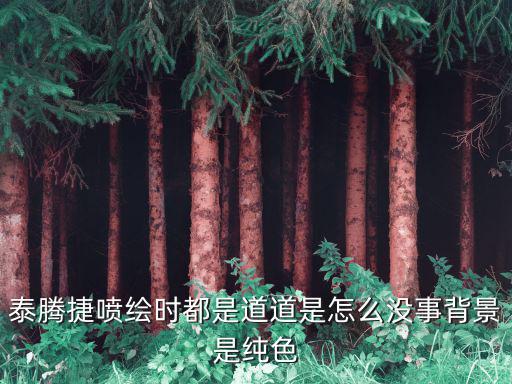 泰騰捷噴繪時都是道道是怎么沒事背景是純色