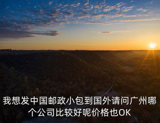 我想發(fā)中國郵政小包到國外請(qǐng)問廣州哪個(gè)公司比較好呢價(jià)格也OK