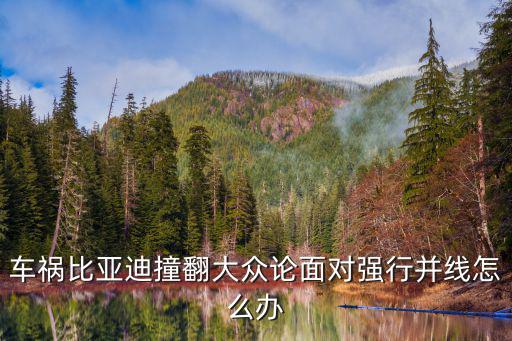 車禍比亞迪撞翻大眾論面對強行并線怎么辦