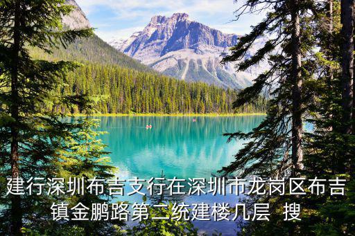 建行深圳布吉支行在深圳市龍崗區布吉鎮金鵬路第二統建樓幾層  搜