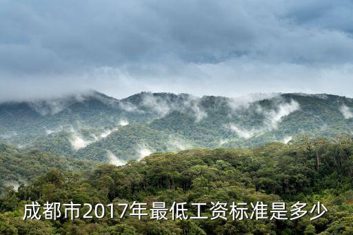 成都市標準計價工資，成都市最底工資標準是多少