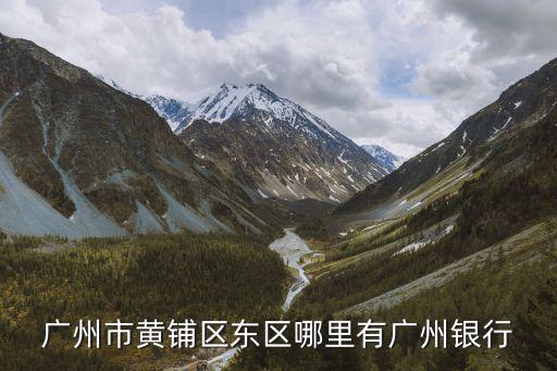 廣州市黃鋪區東區哪里有廣州銀行