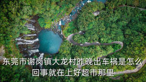 東莞企石中學1月27日211班車禍，東莞市謝崗鎮大龍村昨晚出車禍是怎么回事就在上好超市那里