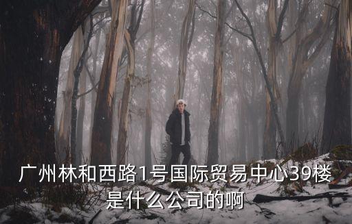 廣州林和西路1號國際貿(mào)易中心39樓是什么公司的啊