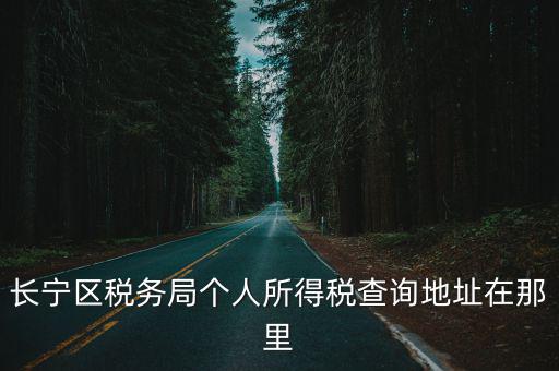 長寧區稅務局個人所得稅查詢地址在那里