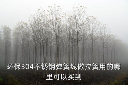 環保304不銹鋼彈簧線做拉簧用的哪里可以買到