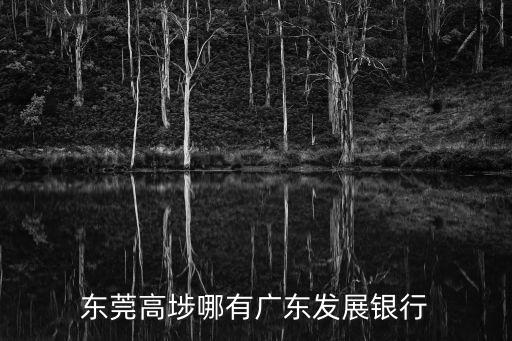 東莞高埗哪有廣東發(fā)展銀行