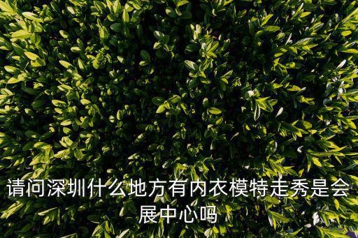 請(qǐng)問深圳什么地方有內(nèi)衣模特走秀是會(huì)展中心嗎