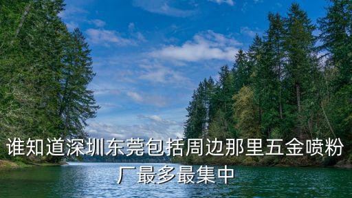 誰知道深圳東莞包括周邊那里五金噴粉廠最多最集中