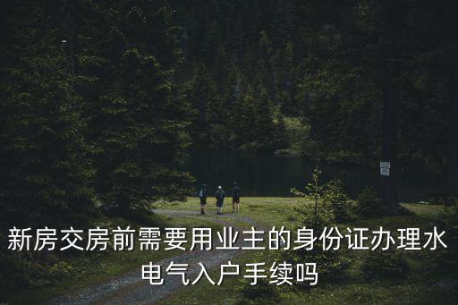 新房交房前需要用業(yè)主的身份證辦理水電氣入戶手續(xù)嗎