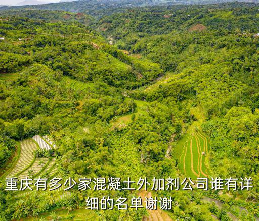 重慶市商品混凝土生產企業，重慶魚洞附近有幾家商品砼公司