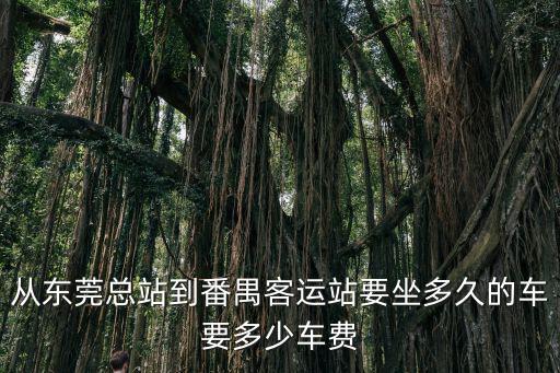 從東莞總站到番禺客運站要坐多久的車要多少車費