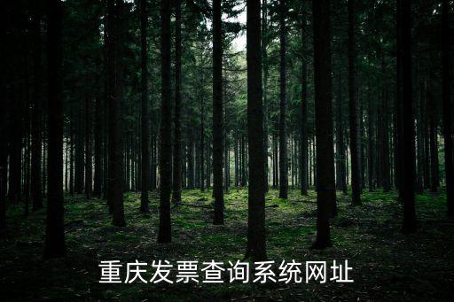 重慶發票查詢系統網址