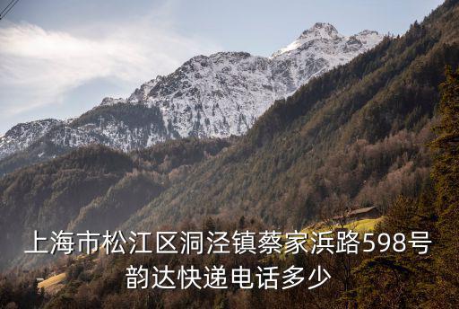上海市松江區洞涇鎮蔡家浜路598號韻達快遞電話多少