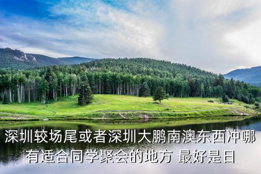 深圳聚會(huì)派對(duì)戶(hù)外場(chǎng)地，深圳較場(chǎng)尾或者深圳大鵬南澳東西沖哪有適合同學(xué)聚會(huì)的地方 最好是日