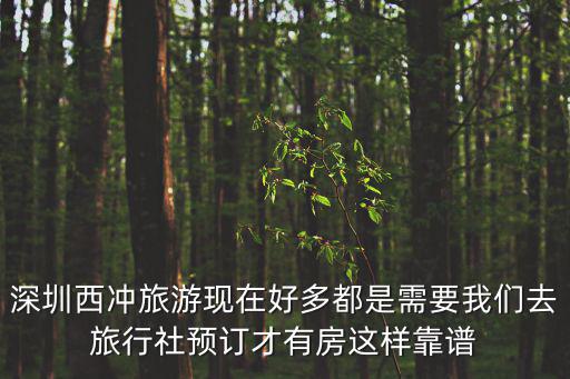 深圳西沖旅游現在好多都是需要我們去旅行社預訂才有房這樣靠譜
