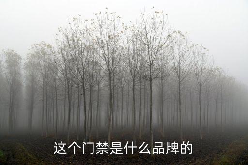 這個門禁是什么品牌的