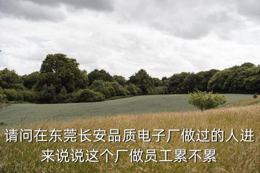 東莞品質(zhì)電子有限公司，東莞市長安鎮(zhèn)品質(zhì)電子廠怎么樣呀