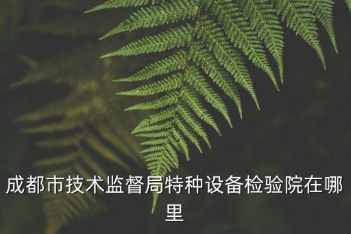 成都市技術(shù)監(jiān)督局特種設(shè)備檢驗院在哪里