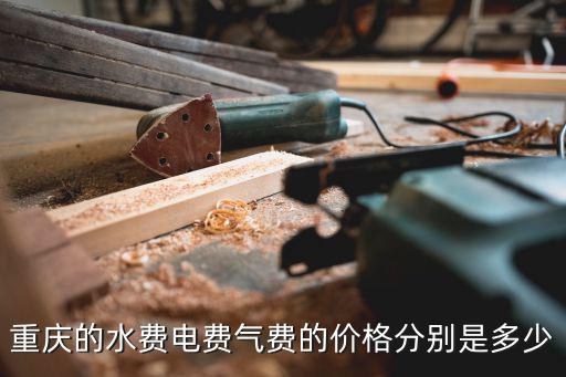 重慶的水費(fèi)電費(fèi)氣費(fèi)的價(jià)格分別是多少