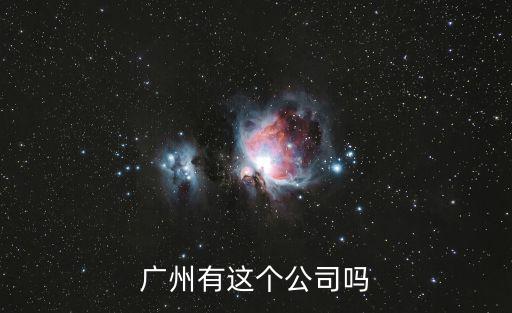 廣州有這個公司嗎
