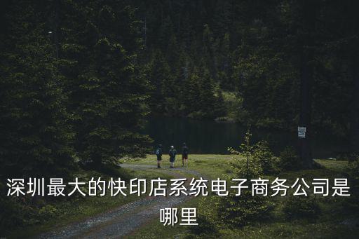 深圳最大的快印店系統電子商務公司是哪里