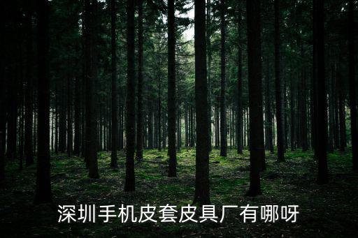 深圳手機皮套皮具廠有哪呀